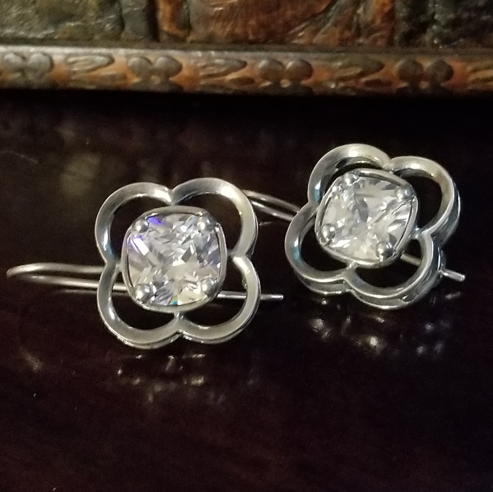 Silpada Sterling Silver & Cubic Zirconia Earrings